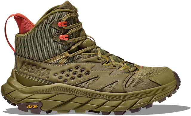 DEMO Hoka Anacapa Breeze Mid Hiking Shoes - Mens Avocado/Burnt Ochre 9.5D