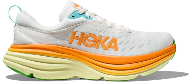 Hoka Bondi 8 Road Running Shoes – Men’s – 11-16 US Blanc De Blanc/Solar Flare 11