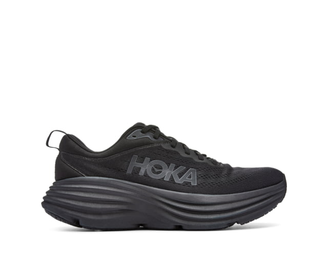 Hoka Bondi 8 Wide Running Shoes - Mens Black / Black 13EE