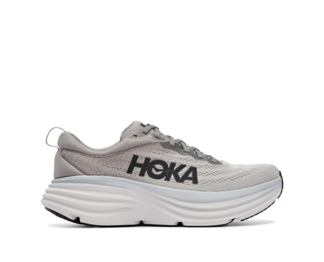 Hoka Bondi 8 X-Wide Running Shoes - Mens Sharkskin / Harbor Mist 12EEEE