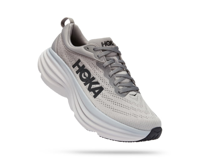 Hoka Bondi 8 X-Wide Running Shoes – Mens Sharkskin / Harbor Mist 11.5EEEE