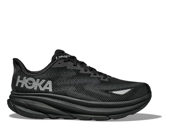 Hoka Clifton 9 GTX Running Shoes - Mens Black/Black 12.5D