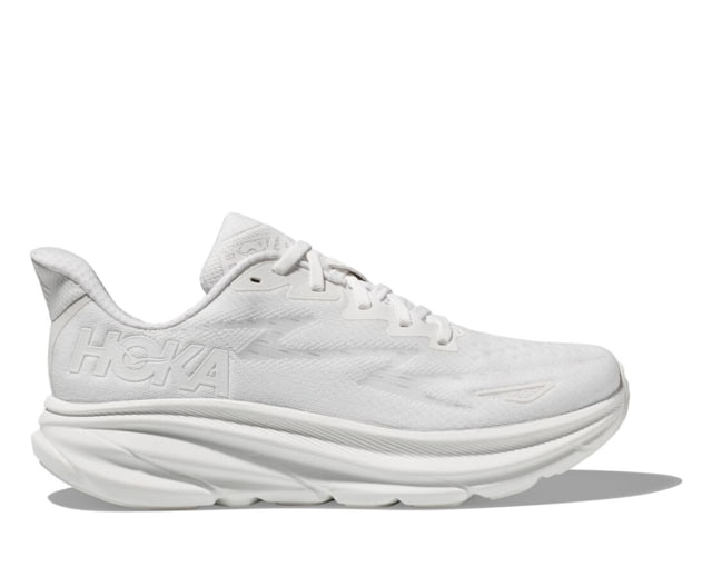 Hoka Clifton 9 Road Running Shoes - Womens White/White 8.5B