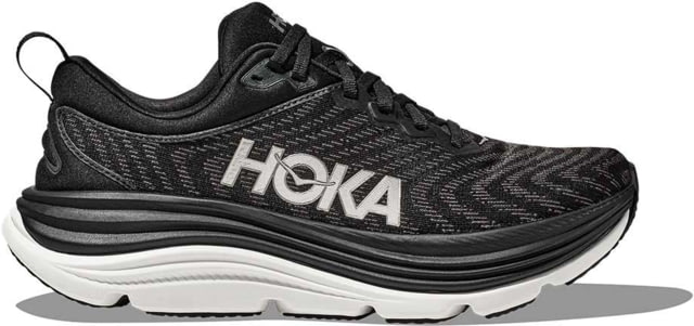 Hoka Gaviota 5 Running Shoes - Men's Black/White 08.5D