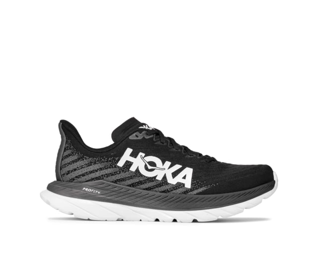 Hoka Mach 5 Wide Running Shoes - Mens Black / Castlerock 10.5EE