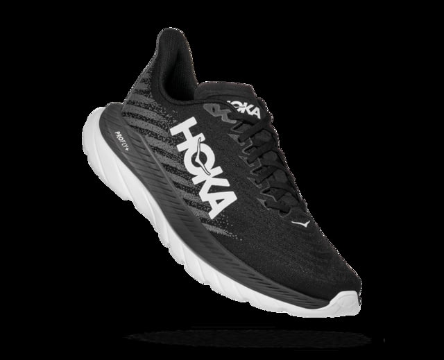 Hoka Mach 5 Wide Running Shoes - Mens Black / Castlerock 12EE