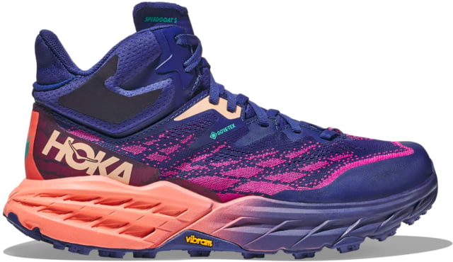 Hoka Speedgoat 5 Mid GTX Hiking Shoes - Womens Bellwether Blue / Camellia 08.5B