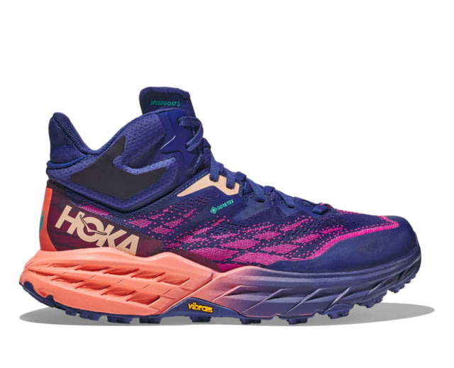 Hoka Speedgoat 5 Mid GTX Hiking Shoes - Womens Bellwether Blue / Camellia 10B