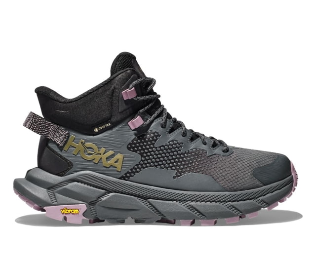 Hoka Trail Code GTX Shoes - Women's Black/Castlerock 6.5
