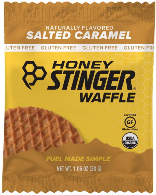 Honey Stinger Gluten Free Organic Waffle Salted Caramel 1 oz Pack
