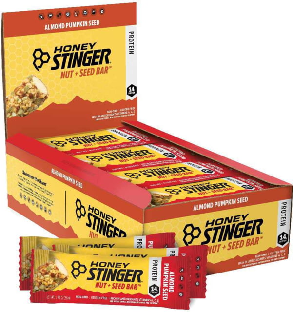 Honey Stinger Nut + Seed Bar Almond and Pumpkin Seed 1.98 oz