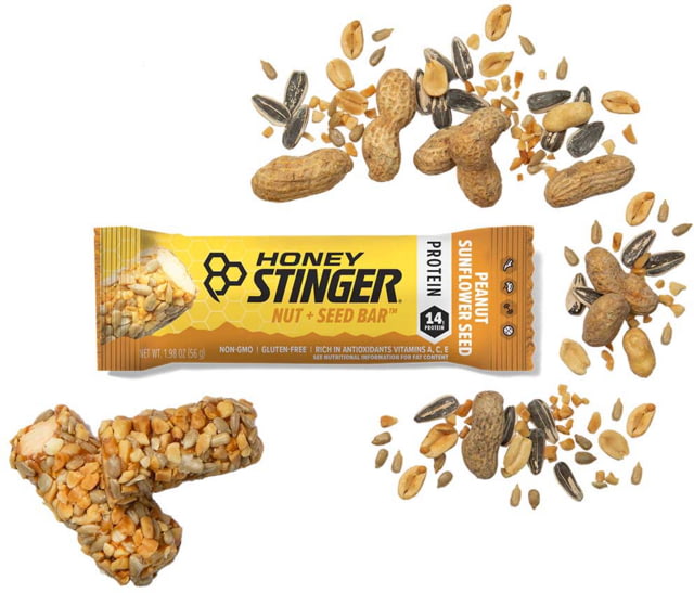 Honey Stinger Nut + Seed Bar Peanut and Sunflower Seed 1.98 oz