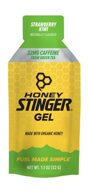 Honey Stinger Organic Caffeinated Energy Gel-Strawberry Kiwi