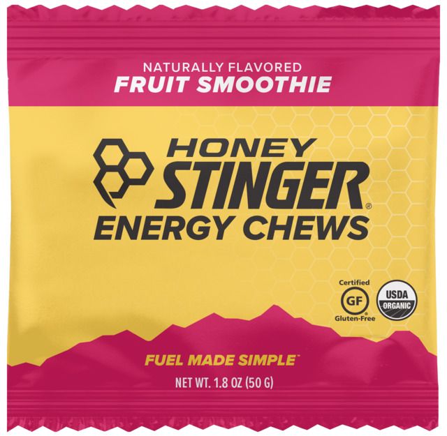 Honey Stinger Energy Chews Fruit Smoothie/Cherry/Orange/Berry 1.8oz Bag