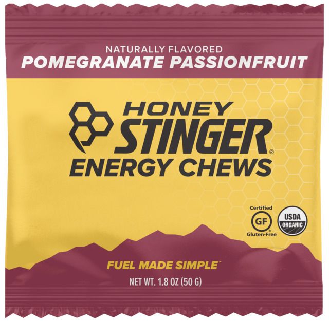 Honey Stinger Energy Chews Pomegranate Passion Fruit 1.8oz Bag