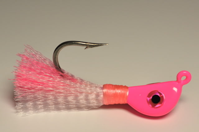 Hookup SynTail X Pompano Jig 1/4 oz Pink/White 2/Pack 2/0 Mustad Duratin Hook