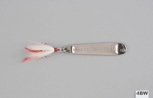 Hopkins  Hammered Spoon w/Bucktail Treble Hook Stainless Steel 2 1/2oz 4 1/2in