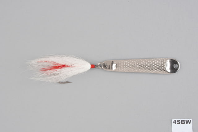 Hopkins  Hammered Spoon w/Bucktail Treble Hook Stainless Steel 2 1/2oz 4 1/2in