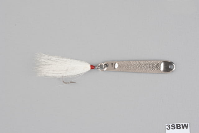 Hopkins Hammered Spoon w/Bucktail Single Hook Stainless Steel 1 1/4oz 3 1/2in