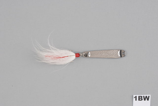 Hopkins Hammered Spoon w/Bucktail Treble Hook Stainless Steel 1/3oz 2 1/4in