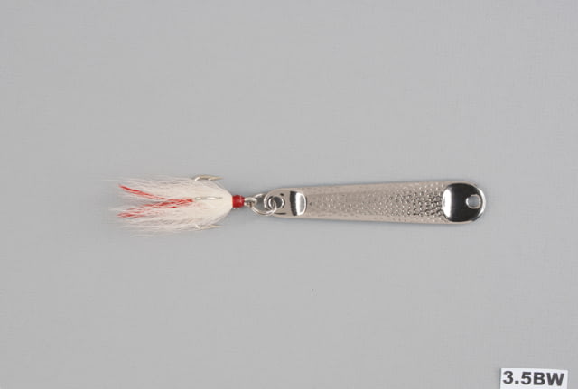Hopkins Hammered Spoon w/Bucktail Treble Hook Stainless Steel 2oz 4 1/4in