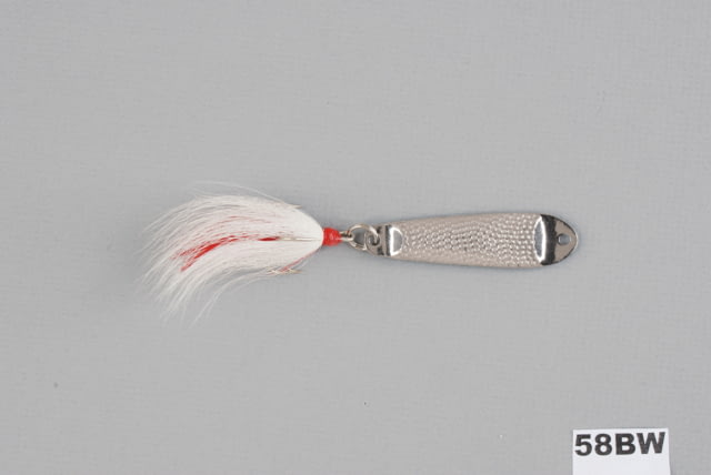 Hopkins Shorty Hammered Spoon w/Bucktail Treble Stainless Steel 5/8oz 2 1/2in