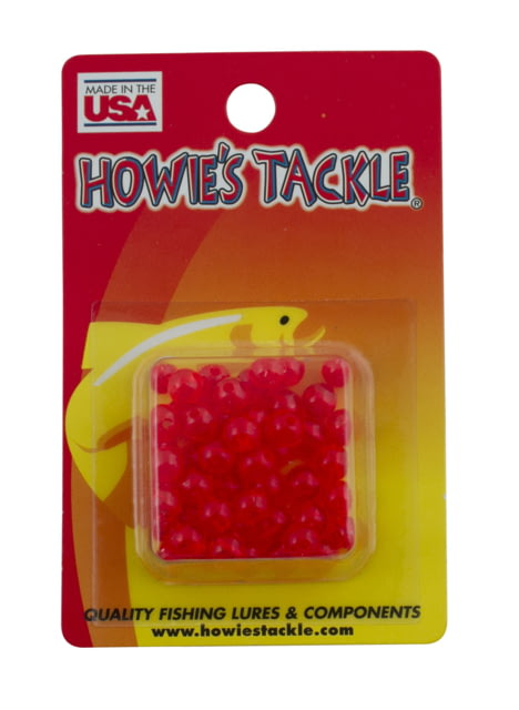 Howie's Tackle 6mm Round Beads Red