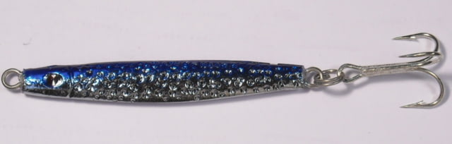 HR Tackle Chrome Stingsilver Jig 1 1/8 oz Chrome/Blue