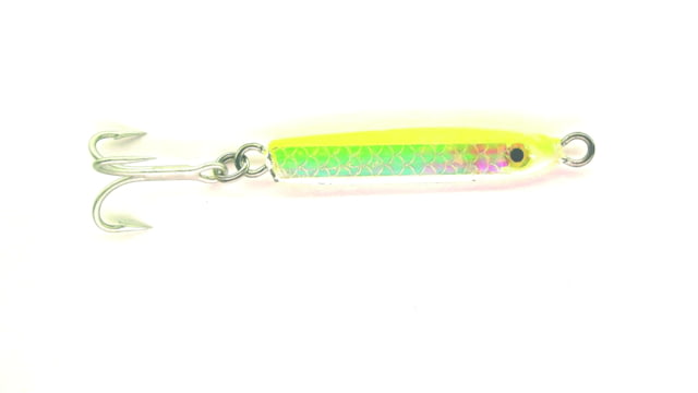 HR Tackle Painted Stingsilver Jig 3/4 oz Chartreuse Pearl Silverside