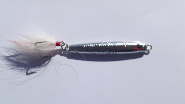 HR Tackle Stingsilver Jig 1 1/2 oz Chrome Bucktail