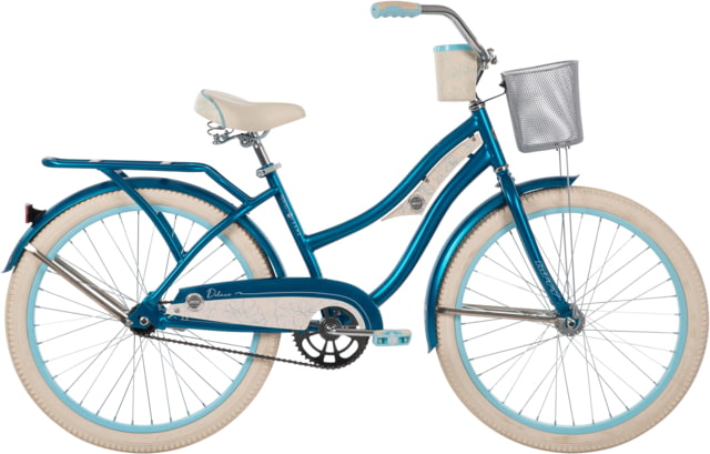 Huffy Deluxe Cruiser Teens Bike - Girls Blue/White 24 in