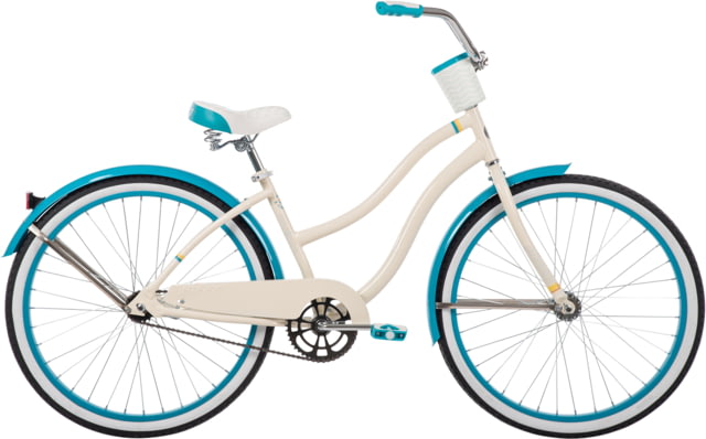 Huffy Good Vibrations Cruiser Bike - Women's White/Blue 26 in