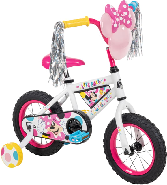Huffy Minnie Kids Bike - Girls Pinks/White/Blue/Yellow 12 in