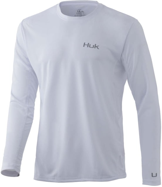HUK Performance Fishing Icon X L/S Shirt - Mens White XL