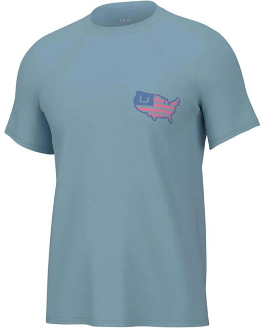 Huk Performance Fishing HUK Performance Fishing American Huk Tee - Men's Crystal Blue Large