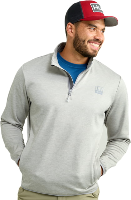 Open Box Dealer Demo HUK Performance Fishing Cold Front 1/4 Zip Pullover - Men's Harbormist Hthr Medium