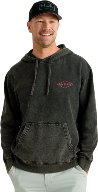 Open Box Dealer Demo HUK Performance Fishing Cotton Fleece Graphic Hoodie - Men's Black Large