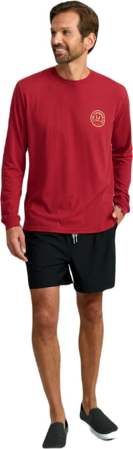 HUK Performance Fishing Graphic Long Sleeve Tee - Men's Scarlet Blaze Large