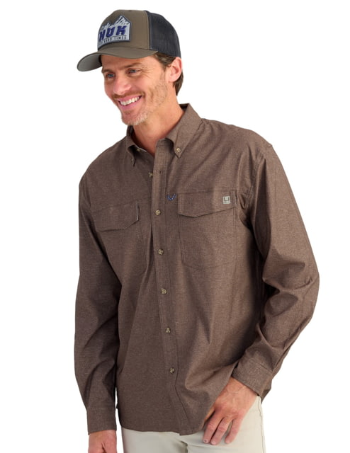 Huk Performance Fishing HUK Performance Fishing Hawser Heather Flannel - Men's Pluff Mud Hthr 2XL