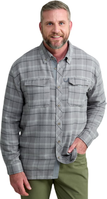 HUK Performance Fishing Hawser Plaid Flannel - Men's Night Owl 2XL