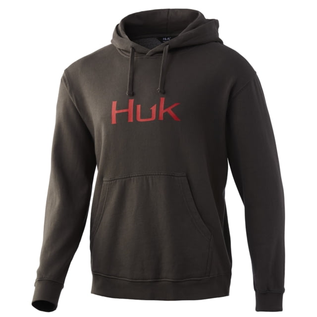 HUK Performance Fishing Huk Logo Hoodie - Mens Volcanic Ashf22 Small