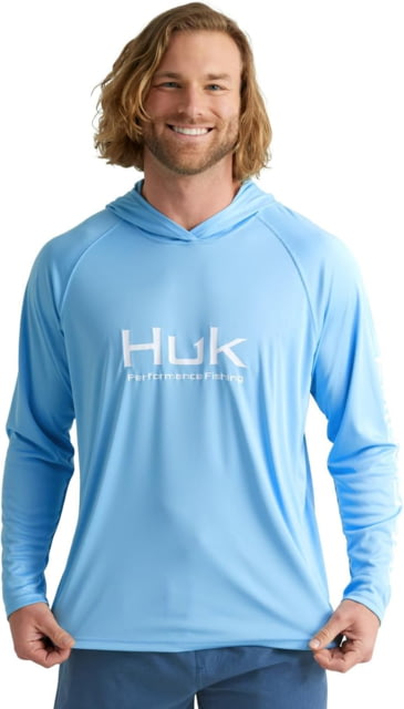 Huk Performance Fishing HUK Performance Fishing Pursuit Performance Long Sleeve Hoodie - Men's Marolina Blue 2XL