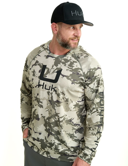 Huk Performance Fishing HUK Performance Fishing Icon Kc Printed Hoodie Moss2 Extra Large