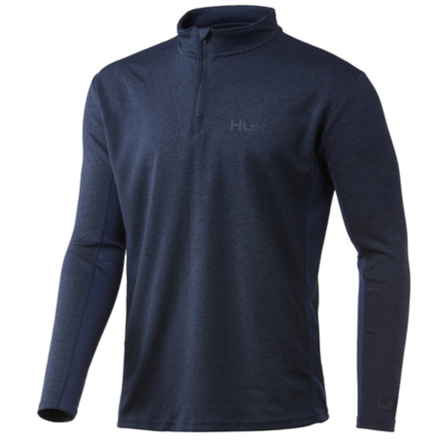 HUK Performance Fishing Icon X Coldfront 1/4 Zip - Men's Extra Large Sargasso Sea Heather
