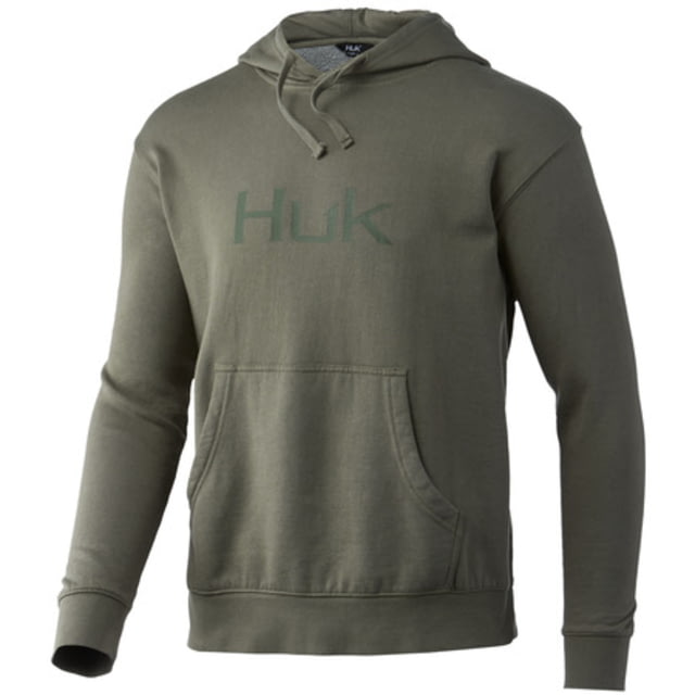 HUK Performance Fishing Logo Hoodie - Mens Moss Extra Large