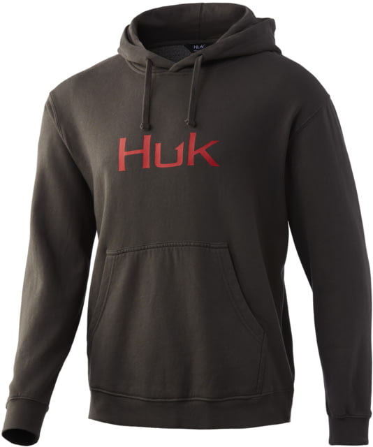 HUK Performance Fishing Logo Hoodie - Mens Volcanic Ashf22 2XL