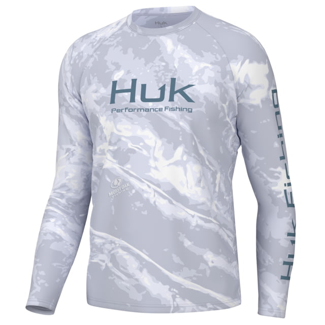 HUK Performance Fishing Mossy Oak Pursuit Crew - Men's Moe Sw Bonefish 3XL