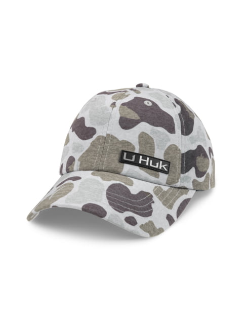 Huk Performance Fishing HUK Performance Fishing Pony Tail Ball Cap Kc Print - Women's Volcanic Ash 1