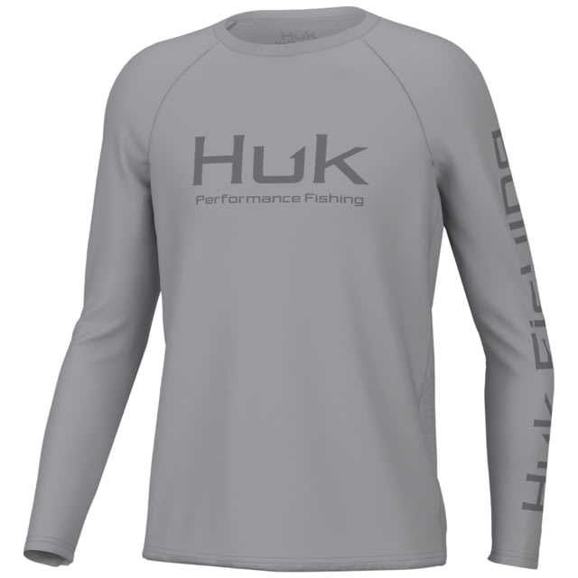HUK Performance Fishing Pursuit Solid Shirt - Youth Harbor Mist YM