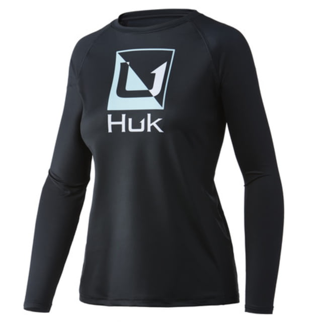 HUK Performance Fishing Reflection Pursuit Long-Sleeve Shirt - Women's Large Black